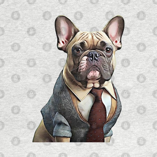 Yuppie French Bulldog by Unboxed Mind of J.A.Y LLC 